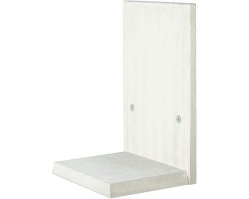 Pierre d’angle en béton apparent armée grise 180 x 100 x 8 cm