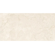 Fliese in Marmoroptik mit dezenter Maserung in hellem Beige.