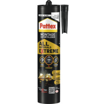 Colle de montage Pattex All Materials Extreme en cartouche pour l'intérieur et l'extérieur.