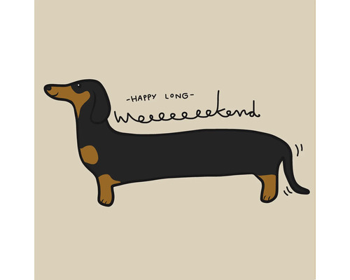 Leinwandbild weeekend 30x30 cm