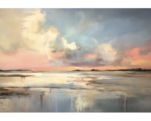 Leinwandbild sandy beach 116x80 cm