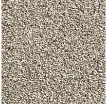 Gros plan d'une moquette chinée avec une structure de fibres denses et torsadées.