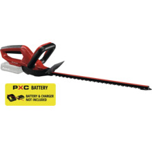 Einhell Akku-Heckenschere aus der Power X-Change Serie mit Handschutz und Sicherheitsschalter. Ohne Akku und Ladegerät.