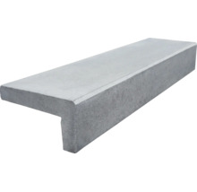Marche d'angle en béton pour escaliers et bordures extérieurs.