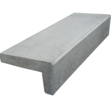 Marche d'escalier en L en béton pour extérieur.