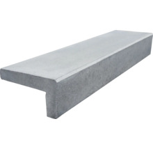 Marche d angle en béton gris pour escaliers extérieurs.