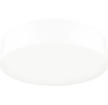 Diffuseur blanc et rond en plastique pour plafonnier.