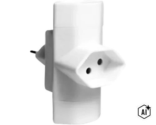 Prise multiple adaptateur pour prise électrique (Image AI modified or generated)