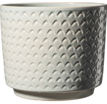 Cache pot rond en céramique avec motif écaille pour intérieur