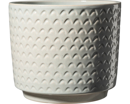 Cache pot rond en céramique avec motif écaille pour intérieur