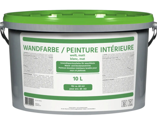 Wandfarbe weiss 10 l