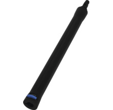 Strahlrohr für Hochdruckreiniger, schwarz, mit blauem Clipverschluss.
