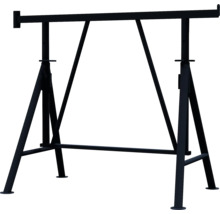 Échafaudage pliant Schake, modèle Compact S bleu 1200 mm x 750-1300 mm