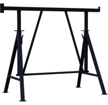 Échafaudage pliant Schake, modèle Compact S bleu 1200 mm x 750-1300 mm