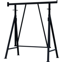 Échafaudage pliant Schake, modèle Compact S bleu 1200 mm x 1000-1300 mm