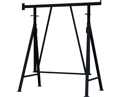 Échafaudage pliant Schake, modèle Compact S bleu 1200 mm x 1000-1300 mm