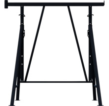 Échafaudage pliant Schake, modèle Compact S bleu 1200 mm x 1000-1300 mm