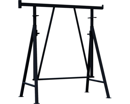 Échafaudage pliant Schake, modèle Compact S bleu 1200 mm x 1000-1300 mm