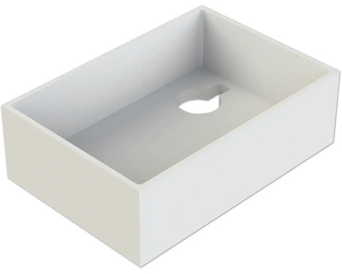 Lavabo rectangulaire à poser en céramique pour la salle de bain