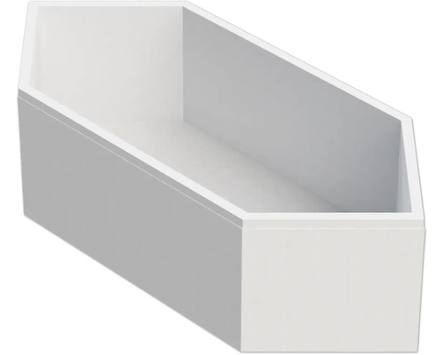 Une étagère murale hexagonale en bois blanc, forme alvéolée moderne pour la décoration murale.