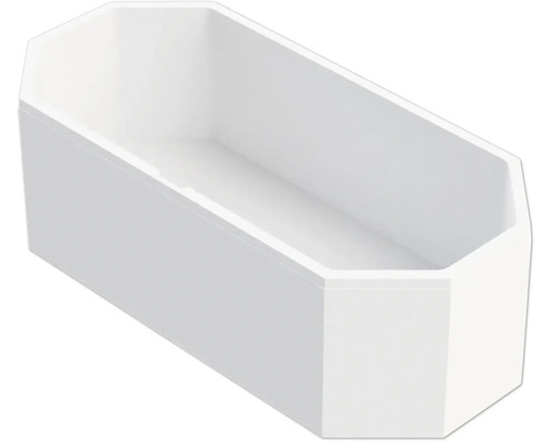 Baignoire rectangulaire en acrylique sanitaire avec coins biseautés