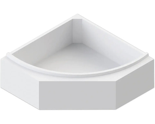 Receveur de douche quart de cercle pour installation en angle