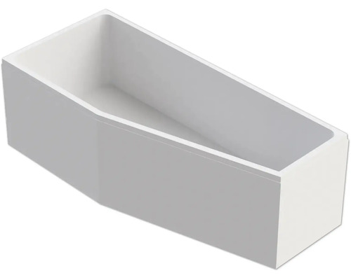 Baignoire encastrable rectangulaire en fonte minérale au design moderne