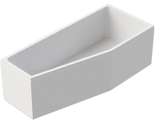 Baignoire rectangulaire avec espace douche en acrylique sanitaire