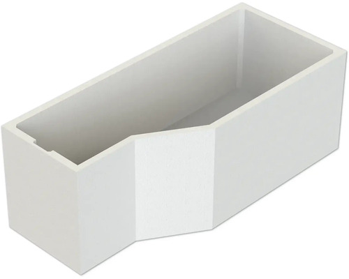 Baignoire rectangulaire avec tablier au design moderne