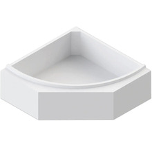 Receveur de douche d angle en acrylique quart de cercle pour installation en salle de bain