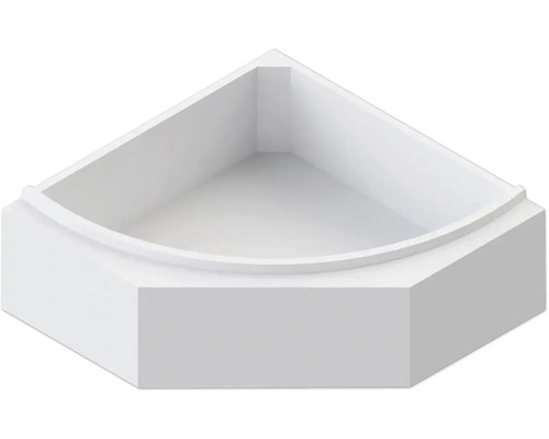 Receveur de douche d angle en acrylique quart de cercle pour installation en salle de bain