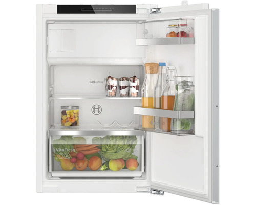 Bosch Einbaukühlschrank mit VitaFresh XXL Schublade und Cool Airflow Innenraum.