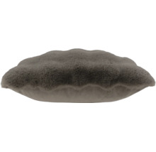 Coussin décoratif doux avec un dessus en fausse fourrure moelleuse