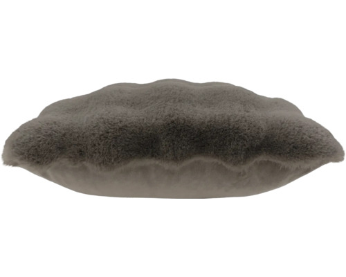 Coussin décoratif doux avec un dessus en fausse fourrure moelleuse