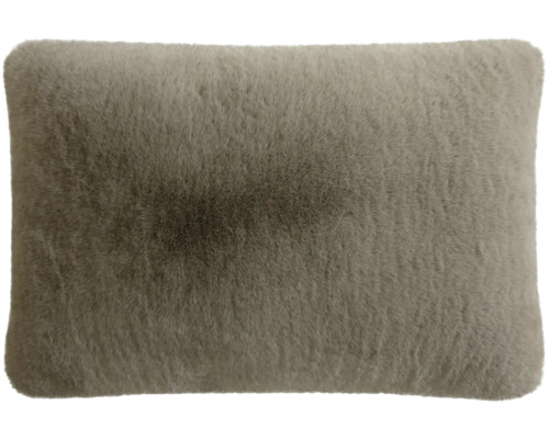 Coussin décoratif doux en fausse fourrure, coussin moelleux.