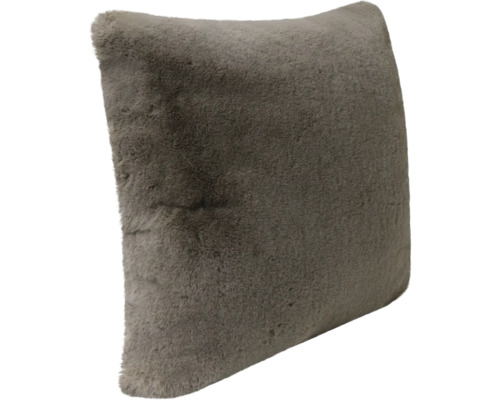 Coussin décoratif doux en fausse fourrure