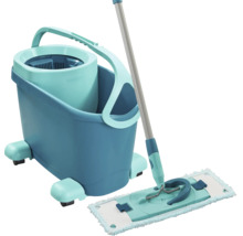 Leifheit Bodenwischer Set mit Eimer und Wischerpresse für gründliche Bodenreinigung.