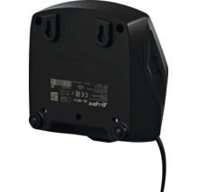 Chargeur de batterie STIHL AL 101 avec support mural et câble.