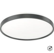 Plafonnier LED rond avec cadre fin pour éclairage intérieur moderne (Image AI modified or generated)
