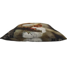 Coussin décoratif avec impression photo d un écureuil sur une branche