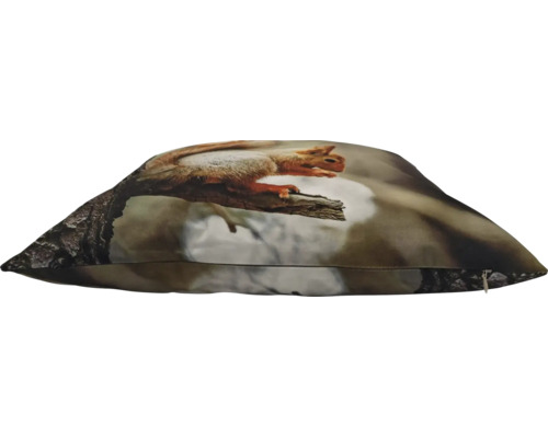 Coussin décoratif avec impression photo d un écureuil sur une branche