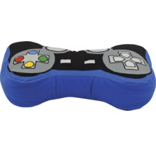 Coussin en tissu en forme de manette de jeu vidéo