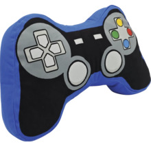 Coussin décoratif en forme de manette de jeu vidéo
