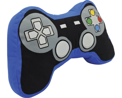Coussin décoratif en forme de manette de jeu vidéo