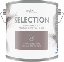 Dose Style Color Selection Wandfarbe matt im Farbton Vulkanisches Erbe mit Metalltragegriff