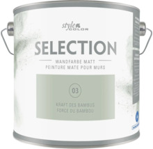 Pot de peinture murale mate StyleColor Selection Kraft des Bambus 03