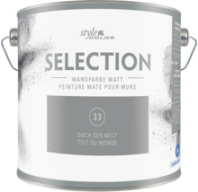 Dose StyleColor Selection Wandfarbe matt im Farbton Dach der Welt mit 33 gekennzeichnet.