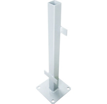 Support de poteau à visser avec profilé carré et plaque de base