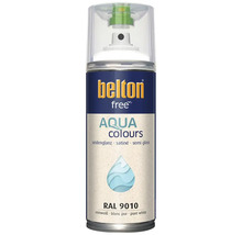 Belton free Aqua Colours Sprühlack in reinweiss seidenglanz RAL 9010