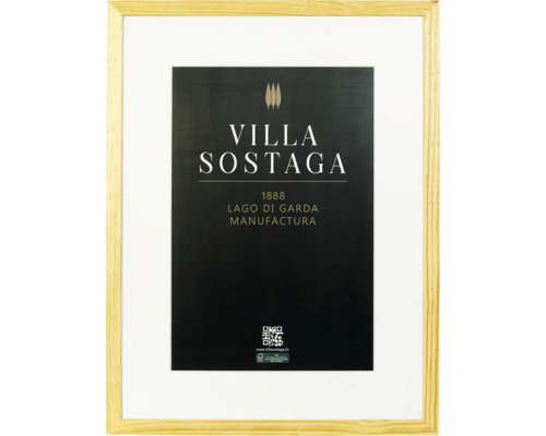 Image encadrée Villa Sostaga avec cadre en bois et passe partout